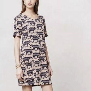Anthropologie bear shift dress.